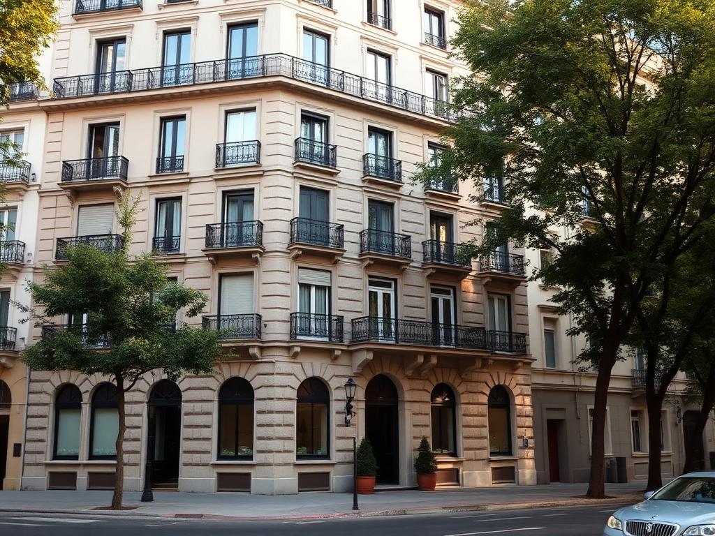 Edificio residencial clásico en Chamberí, Madrid